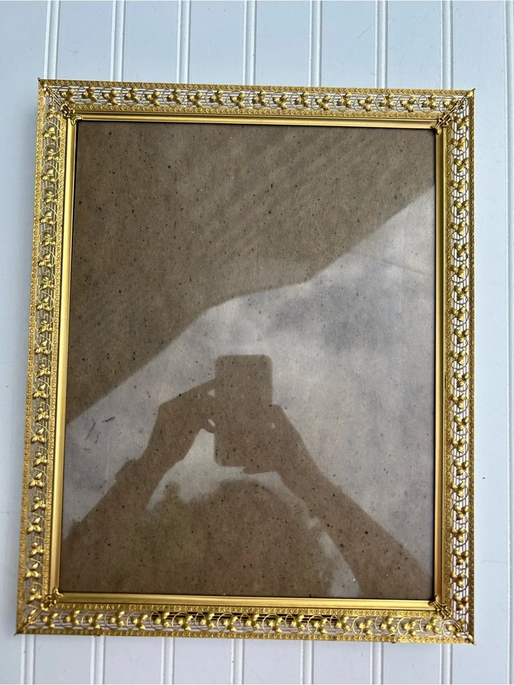 Vintage Frame Gold Ornate Picture Gallery Wall  MCM Hollywood Regency 12x16